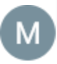 A simple circular avatar with the letter M.